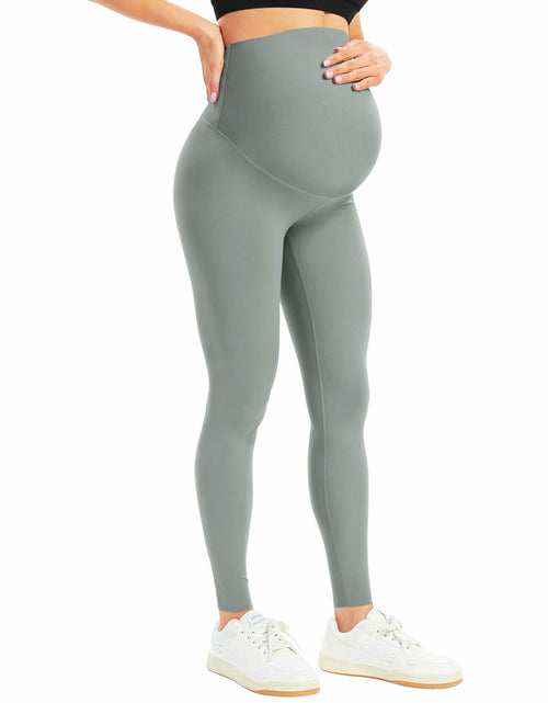 Load image into Gallery viewer, BONVIGOR Women's Maternity Leggings Over Belly Bump Full Length Yoga Pants - L
