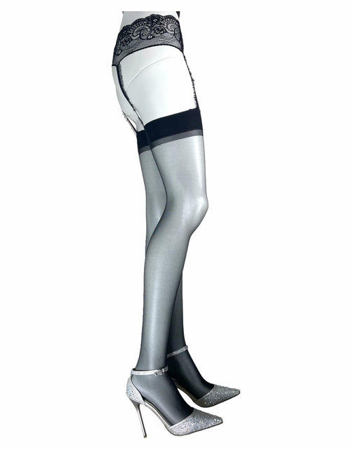 Load image into Gallery viewer, Jetsan Sheer Thigh High Stockings White One Size Fits 5' to 6'
