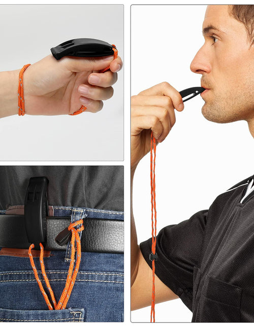 Load image into Gallery viewer, Hipat Emergency Whistle Super Loud Floating Whistle with Lanyard Outdoor
