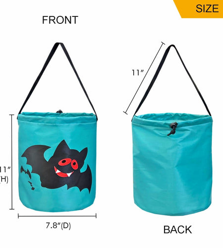 hsmyank Halloween Reusable Trick or Treat Tote Bags 6PCS Multicolor Drawstring