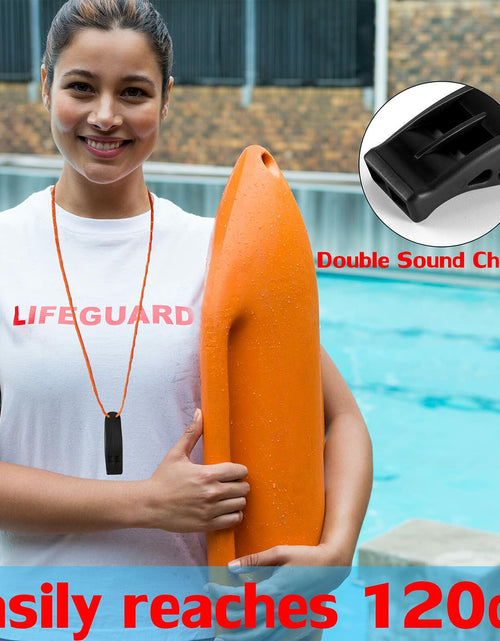 Load image into Gallery viewer, Hipat Emergency Whistle Super Loud Floating Whistle with Lanyard Outdoor
