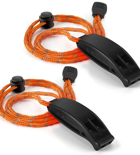 Hipat Emergency Whistle Super Loud Floating Whistle with Lanyard Outdoor