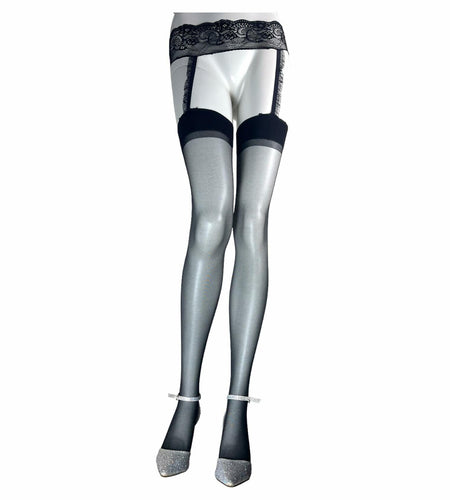Jetsan Sheer Thigh High Stockings White One Size Fits 5' to 6'