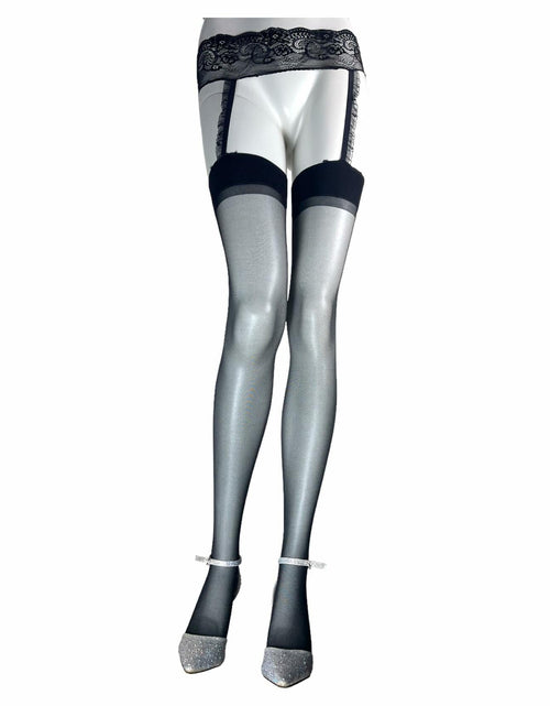 Load image into Gallery viewer, Jetsan Sheer Thigh High Stockings White One Size Fits 5' to 6'
