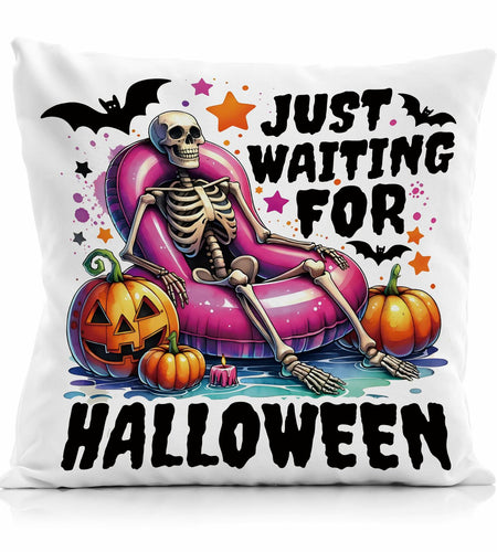 Nogrit Halloween Pumpkin Skeleton Pillow Covers 18x18 Orange 2 Pack