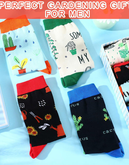 Load image into Gallery viewer, Suhine Women's Christmas Cactus Crew Socks Holiday Gifts 4 Pairs - One Size
