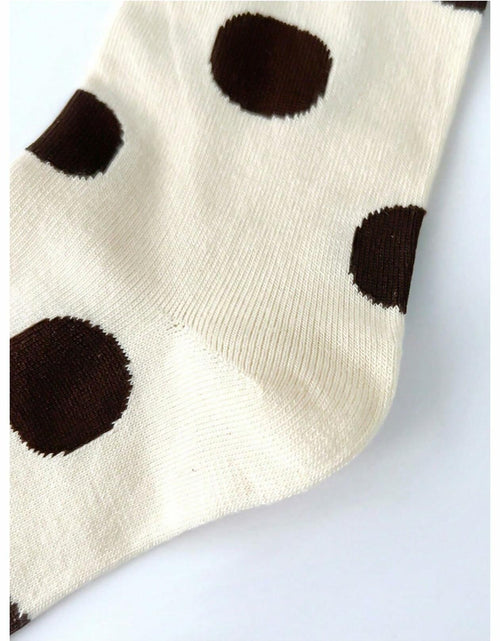 Load image into Gallery viewer, Verdusa Women's Polka Dot Crew Ankle Socks Multicolor 5 Pairs Size 36-39
