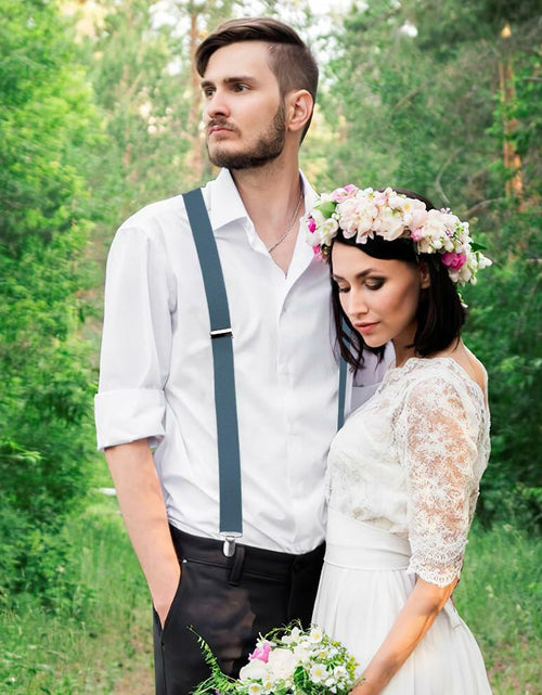 Load image into Gallery viewer, KIYFXA Heavy Duty Suspenders with Clips for Men and Women Gifts for Dad
