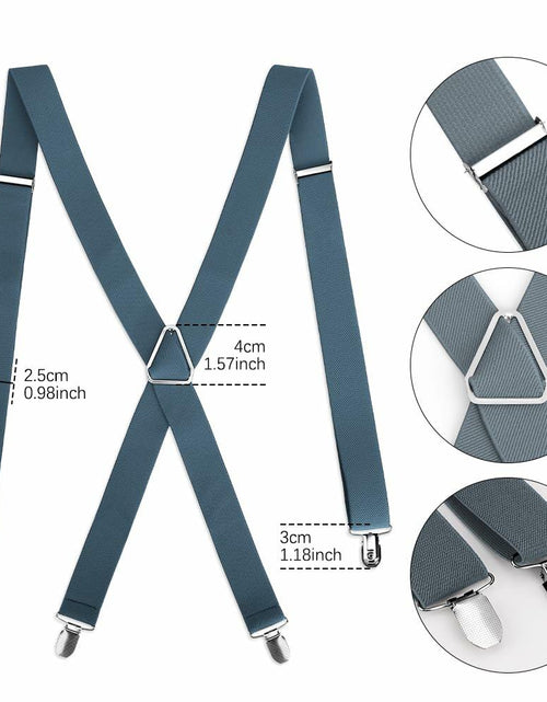 Load image into Gallery viewer, KIYFXA Heavy Duty Suspenders with Clips for Men and Women Gifts for Dad
