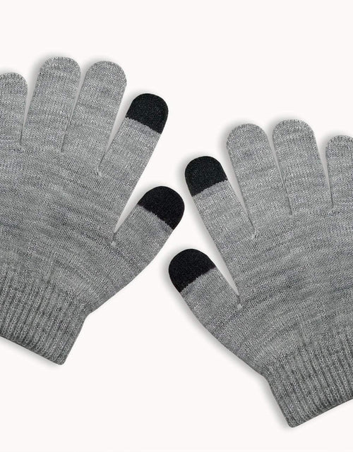 Load image into Gallery viewer, Evridwear Kids Winter Touchscreen Gloves Knitted Warm Mittens 3 Pairs Size 3T-5T
