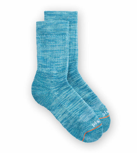 PISAC Dakota Crew Socks Turquoise Women's Small Size S
