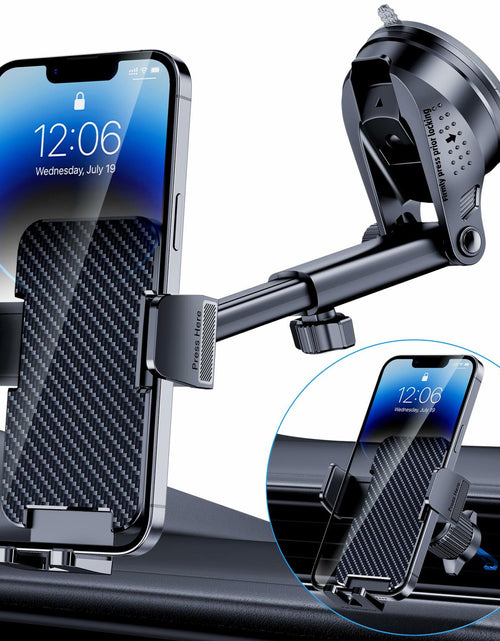 Load image into Gallery viewer, BIVGAZA Military-Grade Car Phone Holder Universal Thick Case Friendly Black
