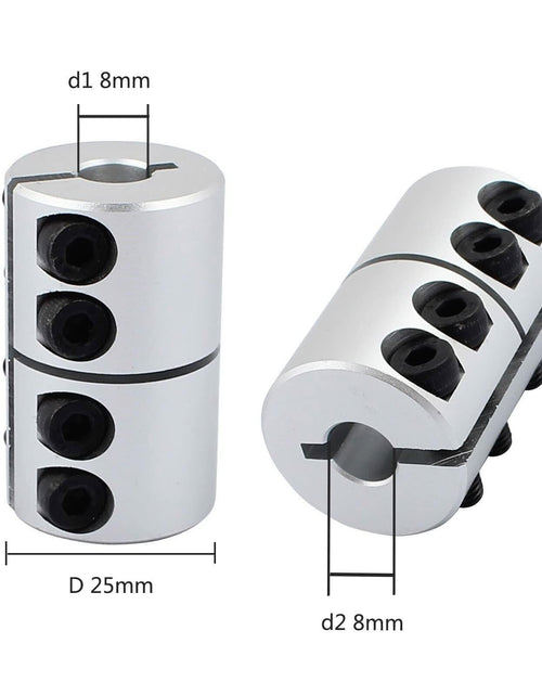 Load image into Gallery viewer, TA-VIGOR 8mm to 8mm Shaft Coupling D25xL40mm Aluminum Alloy Rigid Coupler
