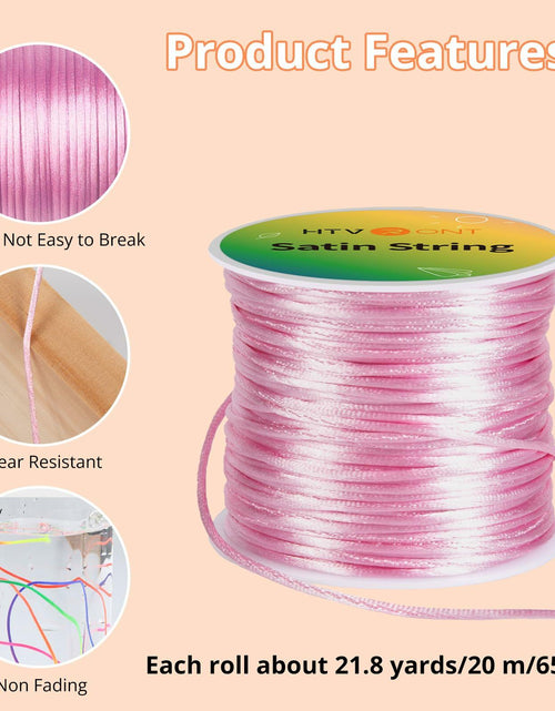Load image into Gallery viewer, HTVRONT 1mm Elastic Bracelet String Clear Cord 120m with Bead Needle
