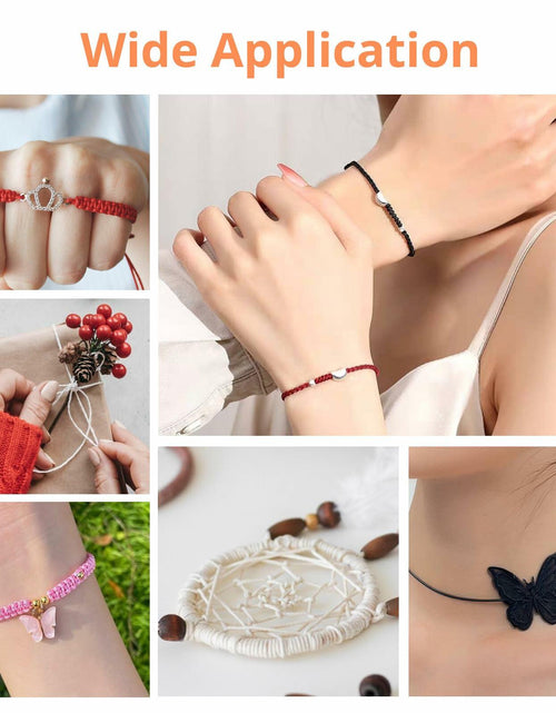Load image into Gallery viewer, HTVRONT 1mm Elastic Bracelet String Clear Cord 120m with Bead Needle
