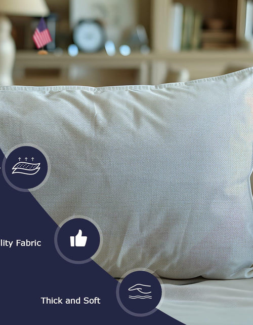 Load image into Gallery viewer, Freedom Patriotic 4th of July USA Stripes Pillow Cover 20x12
