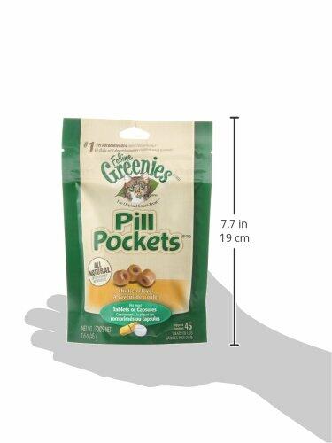 Load image into Gallery viewer, BestBy07/25 Greenies Feline Pill Pockets Cat Treats Chicken Flavor 1.6oz 45ct
