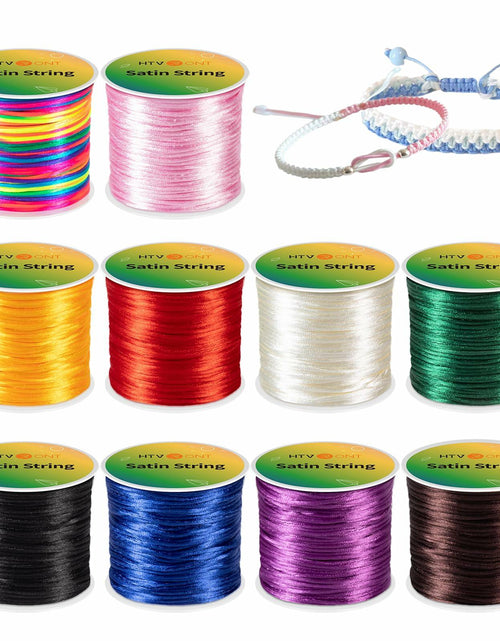 Load image into Gallery viewer, HTVRONT 1mm Elastic Bracelet String Clear Cord 120m with Bead Needle
