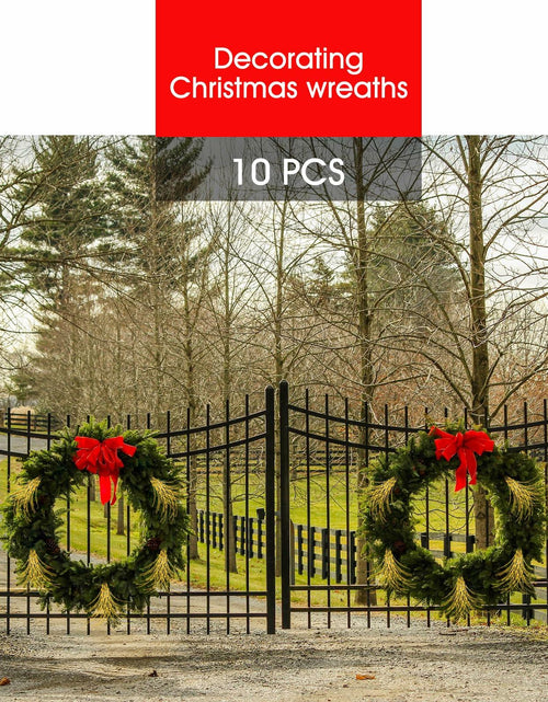 Load image into Gallery viewer, 28in 10PCS Artificial Glitter Stem Christmas Ornaments DIY Decor
