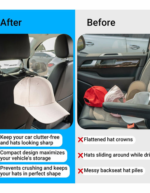 Load image into Gallery viewer, Yuoyar Car Hat Organizer Rack for Baseball Caps Truck SUV Hat Holder
