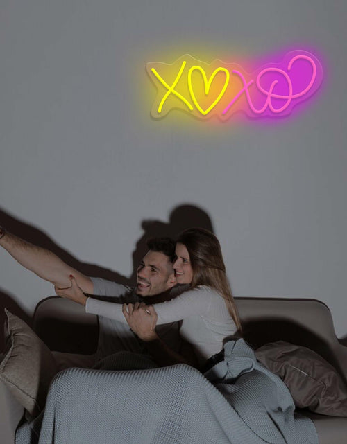 Load image into Gallery viewer, Heart Neon Signs I LOVE YOU Pink LED Light Wall Decor Wedding Party Gift
