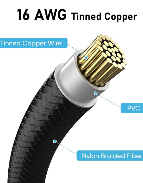 Load image into Gallery viewer, SYBECHATF RTX 4090 16Pin to 4x8Pin PCI-E 5.0 Sleeved Cable 14in Black
