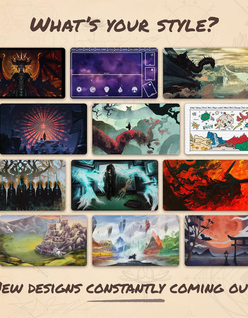Load image into Gallery viewer, Paramint Plains Mana Scenery Stained Glass Stitched MTG Playmat TCG Mat
