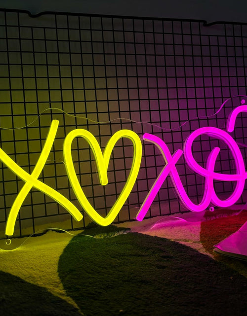 Load image into Gallery viewer, Heart Neon Signs I LOVE YOU Pink LED Light Wall Decor Wedding Party Gift
