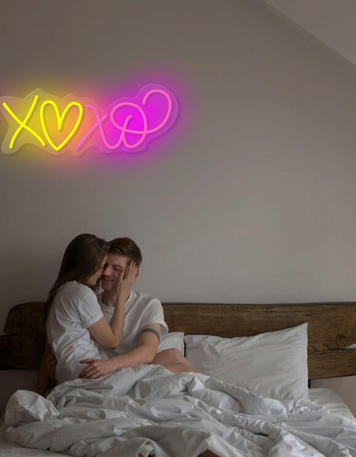 Load image into Gallery viewer, Heart Neon Signs I LOVE YOU Pink LED Light Wall Decor Wedding Party Gift
