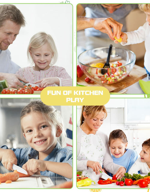Load image into Gallery viewer, Suhctuptx Kids Nylon Kitchen Knife Set Toddler Safe Cooking Tools 4 Pcs
