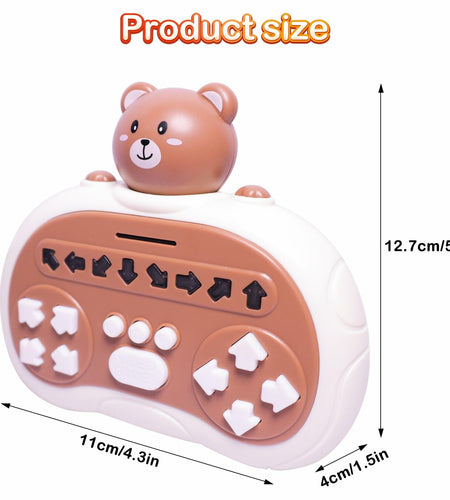 Rhythm Master Dance Machine Handheld Toy Bear Educational Stress Relief