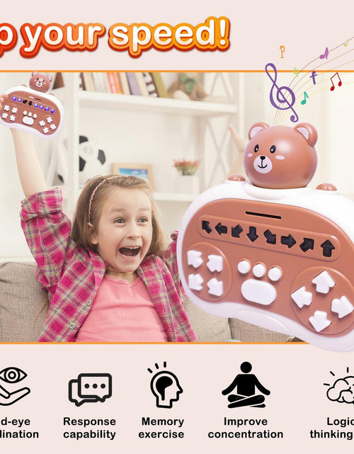 Load image into Gallery viewer, Rhythm Master Dance Machine Handheld Toy Bear Educational Stress Relief
