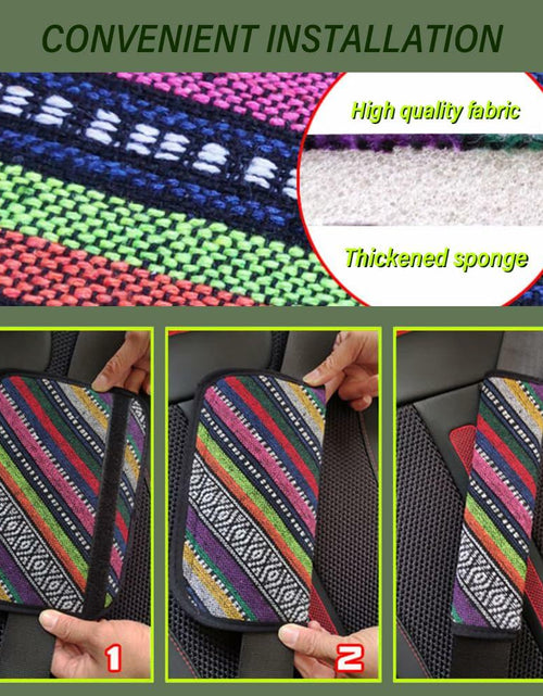 Load image into Gallery viewer, IHOTDER 2PCS Seat Belt Cover Pad Boho Universal Car Accessories Seatbelt Cover-D
