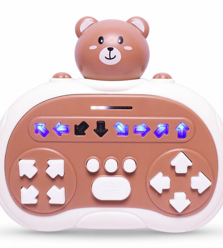 Rhythm Master Dance Machine Handheld Toy Bear Educational Stress Relief