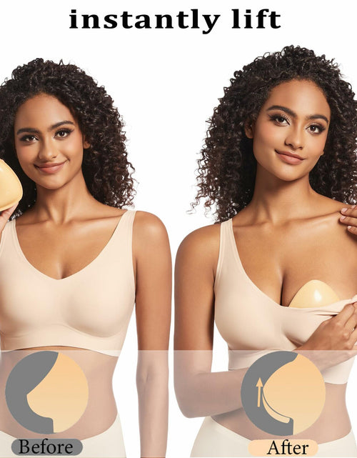 Load image into Gallery viewer, PRETTYWELL Sticky Bra Pads Inserts Double Sided Push Up Bikini Enhancers Size M
