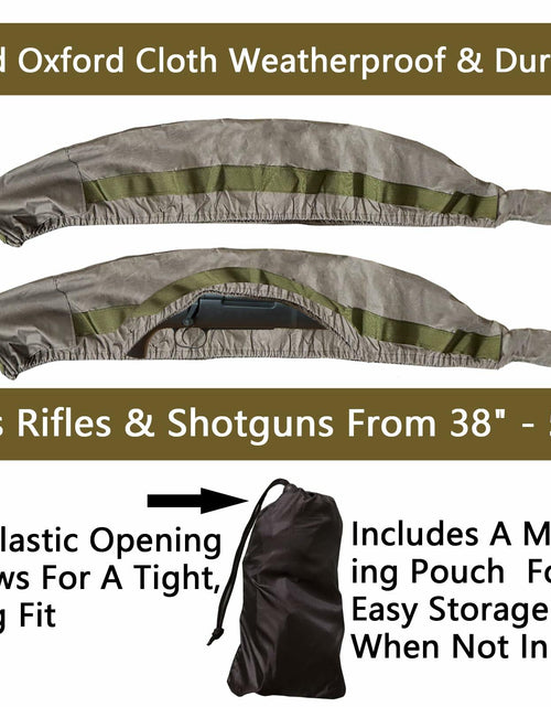 Load image into Gallery viewer, Miaking Quick Release Shotgun Rifle Sock Sleeve Brown Size 38-51in
