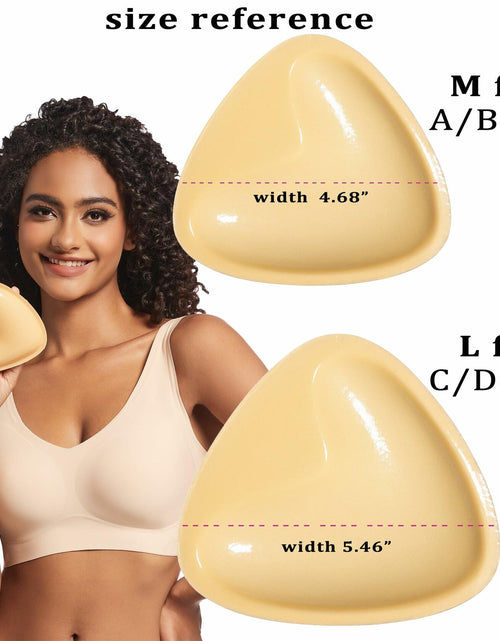 Load image into Gallery viewer, PRETTYWELL Sticky Bra Pads Inserts Double Sided Push Up Bikini Enhancers Size M

