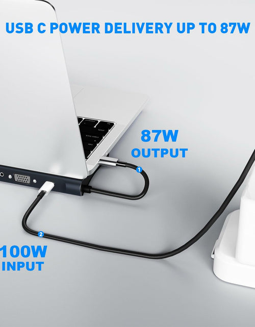 Load image into Gallery viewer, BOVONO USB C Docking Station 12-in-1 Dual 4K HDMI 87W PD USB for Laptop
