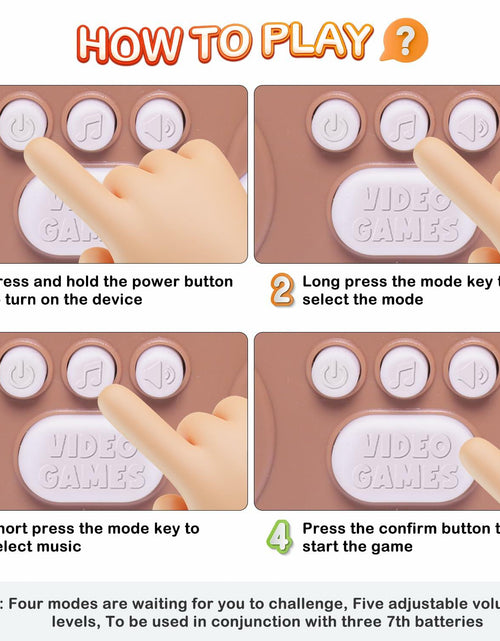 Load image into Gallery viewer, Rhythm Master Dance Machine Handheld Toy Bear Educational Stress Relief
