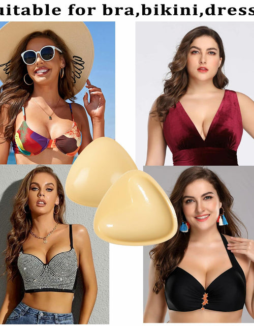 Load image into Gallery viewer, PRETTYWELL Sticky Bra Pads Inserts Double Sided Push Up Bikini Enhancers Size M
