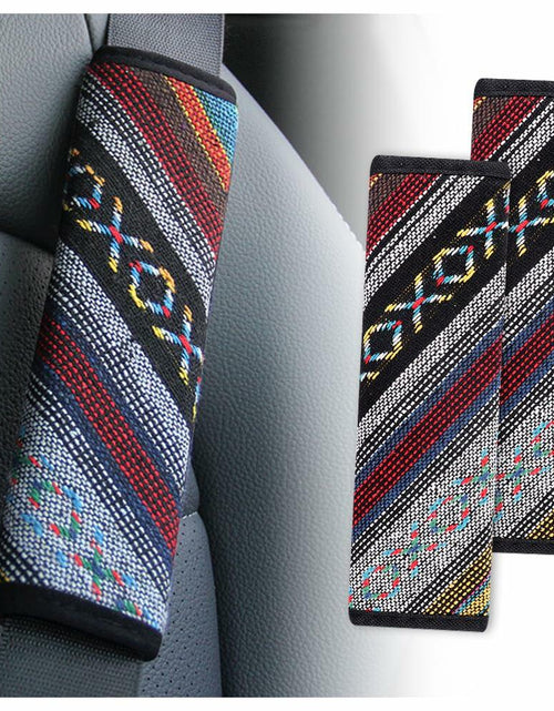 Load image into Gallery viewer, IHOTDER 2PCS Seat Belt Cover Pad Boho Universal Car Accessories Seatbelt Cover-D
