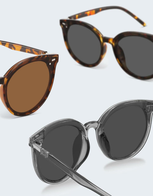 Load image into Gallery viewer, livho Polarized Retro Round Sunglasses Women Oversized Shades
