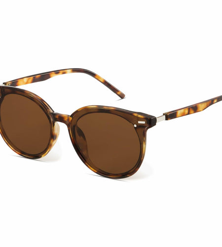livho Polarized Retro Round Sunglasses Women Oversized Black
