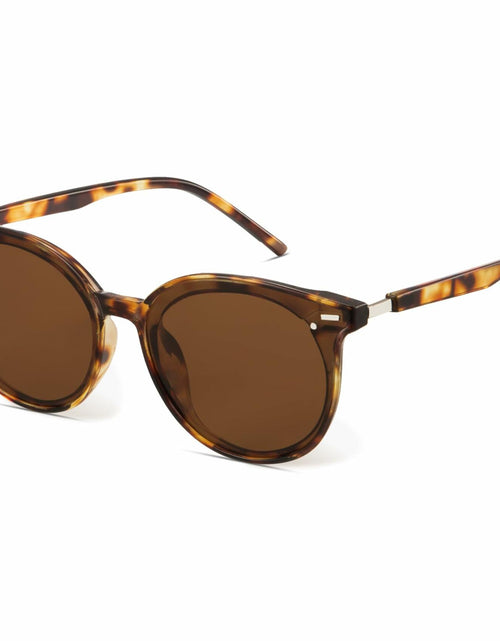 Load image into Gallery viewer, livho Polarized Retro Round Sunglasses Women Oversized Black
