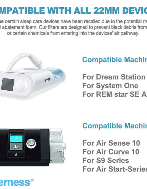 Load image into Gallery viewer, Everness Universal Fit In&amp;Line Filter for Dream Station 22MM Tubing 10 Pack
