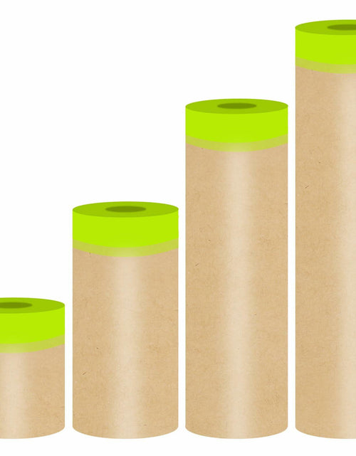 Load image into Gallery viewer, Hubaow Tape and Drape Masking Paper 18x50ft Pre-Taped Adhesive White 1 Pack
