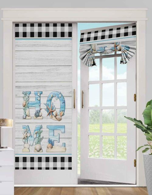Load image into Gallery viewer, BEMIGO Door Curtains Fall Wreath Privacy Tie Up Shades 26x70 inch
