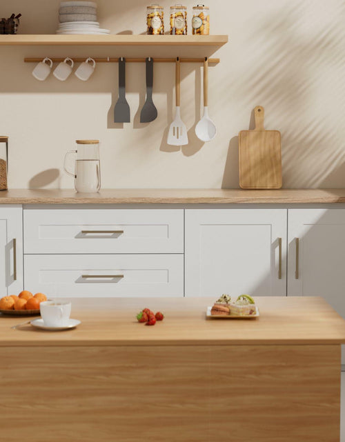 Load image into Gallery viewer, Haliwu 6 Pack Brushed Satin Nickel Cabinet Handles 3-3/4 Inch Hole Center
