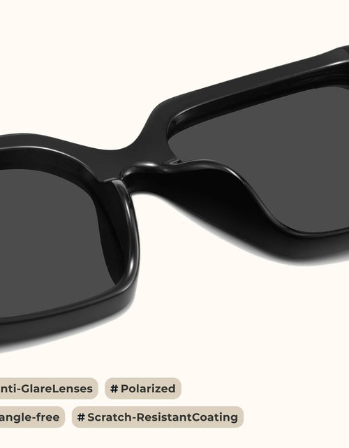 Load image into Gallery viewer, miyya Cat Eye Polarized Sunglasses Women UV Protection Black
