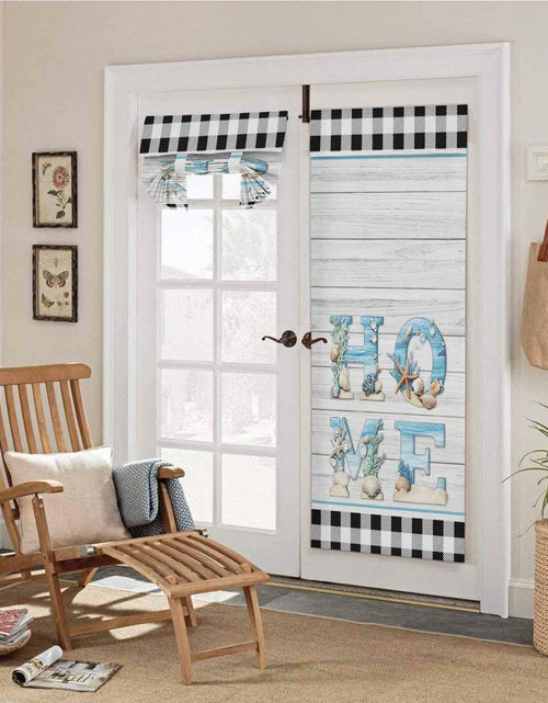 Load image into Gallery viewer, BEMIGO Door Curtains Fall Wreath Privacy Tie Up Shades 26x70 inch
